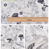 Floral Printed Twill Cotton Fabric for Quilting & Sewing – 6 Piece Set