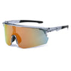 Oversized Mirrored Sports Sunglasses