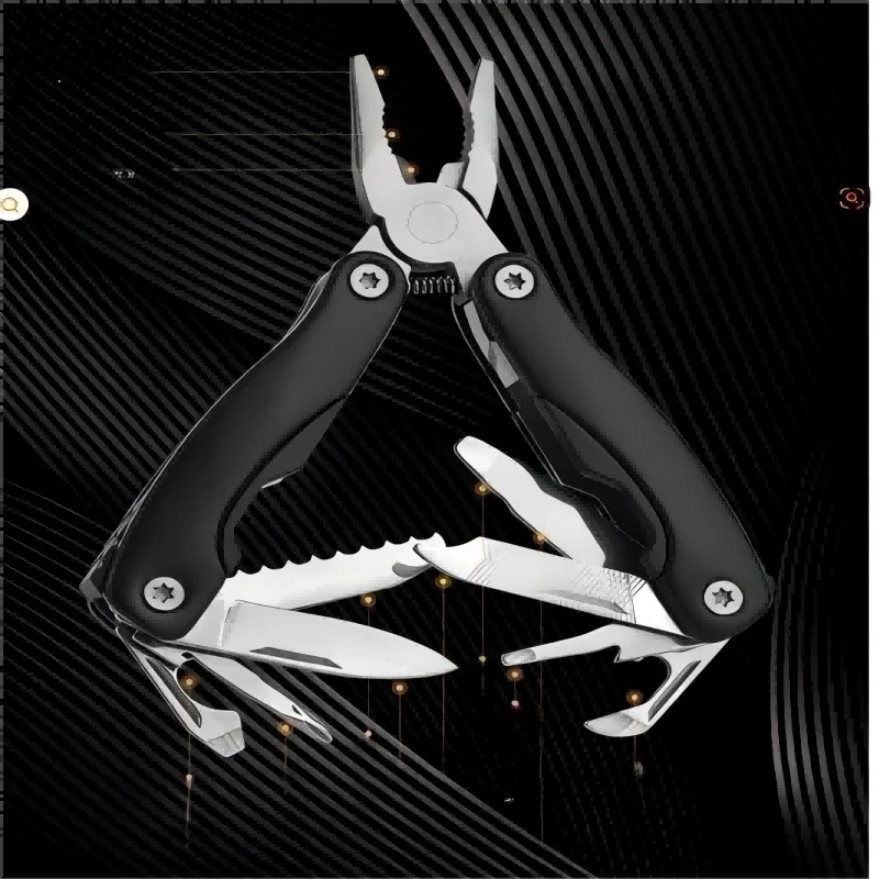 Compact Stainless Steel Multi-Tool Pliers