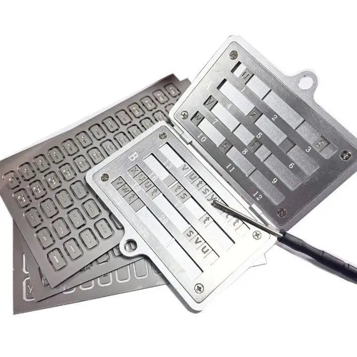 Stainless Steel Crypto Seed Phrase Backup Card