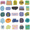 A pack of inspirational English quote stickers featuring various motivational phrases and sayings.
