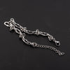 Pulsera de Cadena de Acero Titanio Unisex con Detalle de Nudo