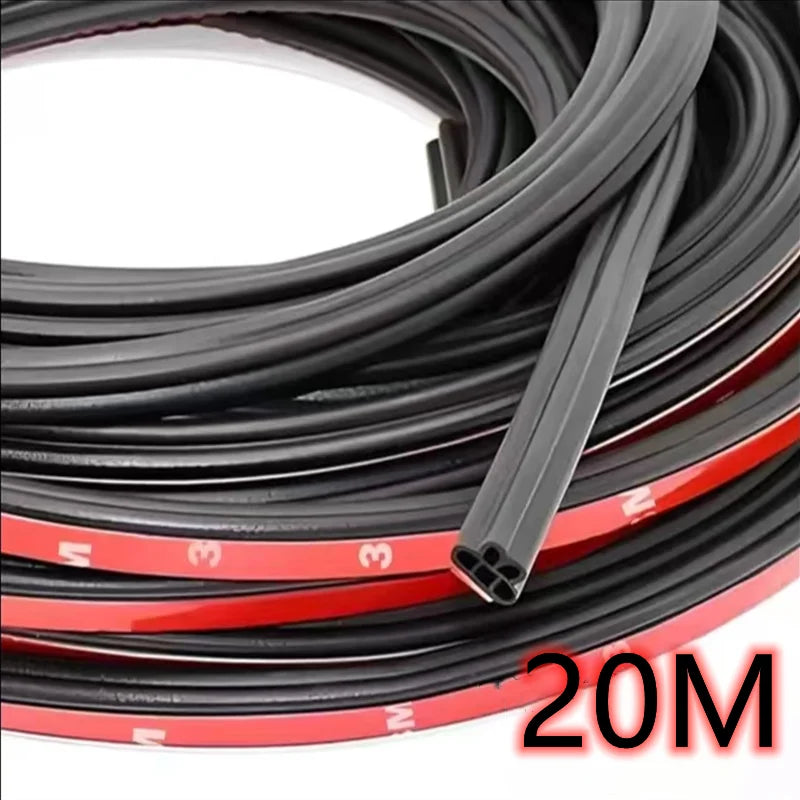 Bandes d'étanchéité pour portes de voiture noires et rouges, pour isolation sonore et prévention des collisions