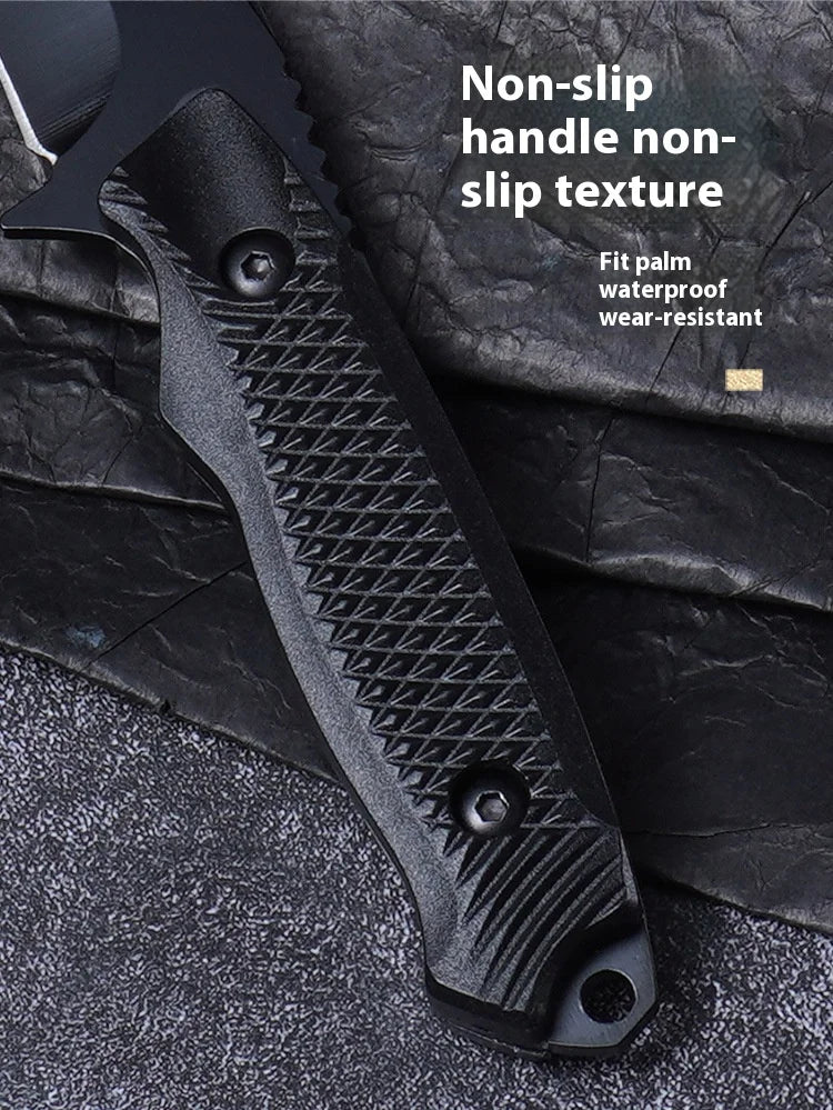 Stainless Steel Fixed Blade Outdoor Knife with Sheath
