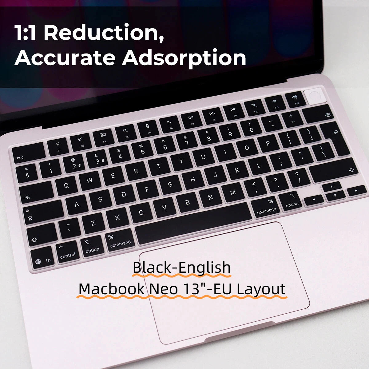 Silicone Keyboard Cover for MacBook Neo 13-inch (2026, EU Layout)