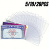 Clear PVC Card Protector Sleeves (5-Pack)