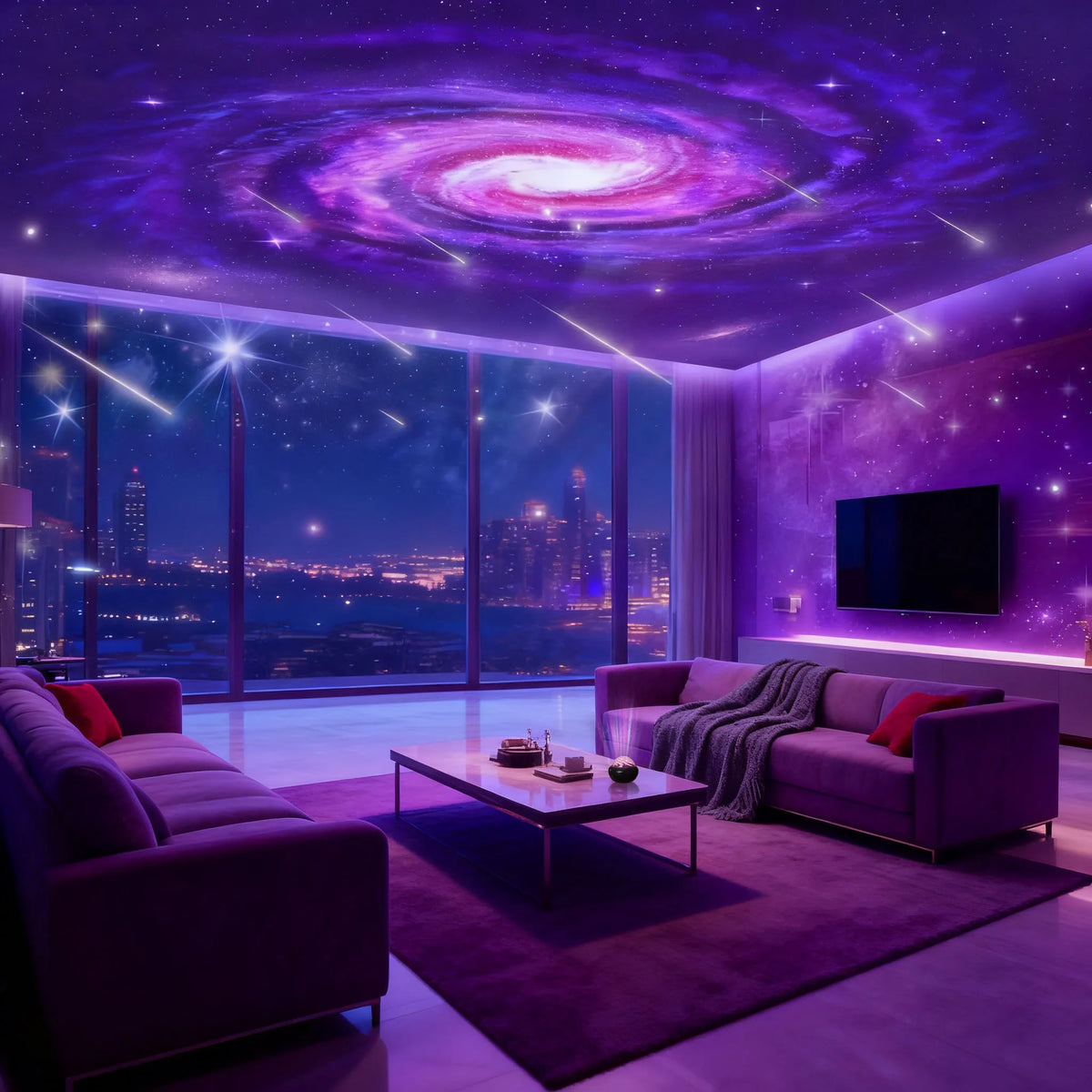 Projecteur LED Ciel Étoilé Galaxy pour Lumière d'Ambiance Nocturne