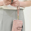 Compact Frosted Tri-Fold Wallet for Women