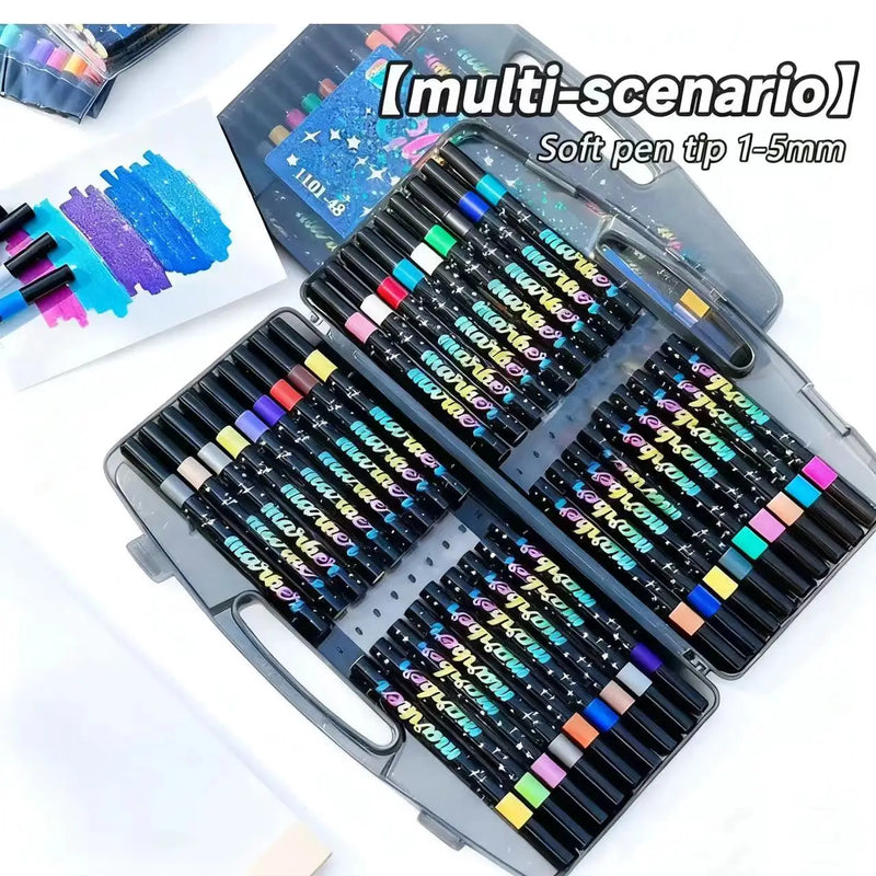 Metallic Glitter Art Markers