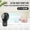 Portable Rechargeable Fan with LED Light and Remote Control