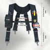 Work Suspenders with Detachable Phone Holder and Tool Belt Support