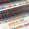 Acrylic Paint Markers with Brush Tips