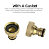 Brass Garden Hose Quick Connectors (2-Pack)