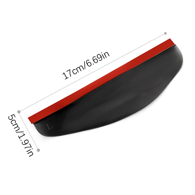 Carbon Fiber Style Car Mirror Rain Guards (Pair)