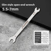 Ultra-Thin Dual-End Open Wrench for Tight Spaces