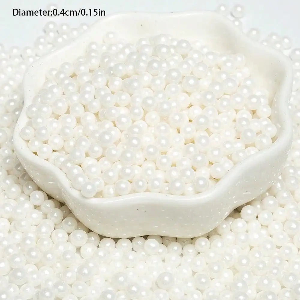 Pearl White Cake Decorative Balls for Baking & Desserts