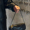 Vintage Y2K Vegetable-Tanned Leather Cylinder Bag
