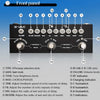 Front panel of an M-VAVE multi-effects guitar pedal showing various knobs and indicators