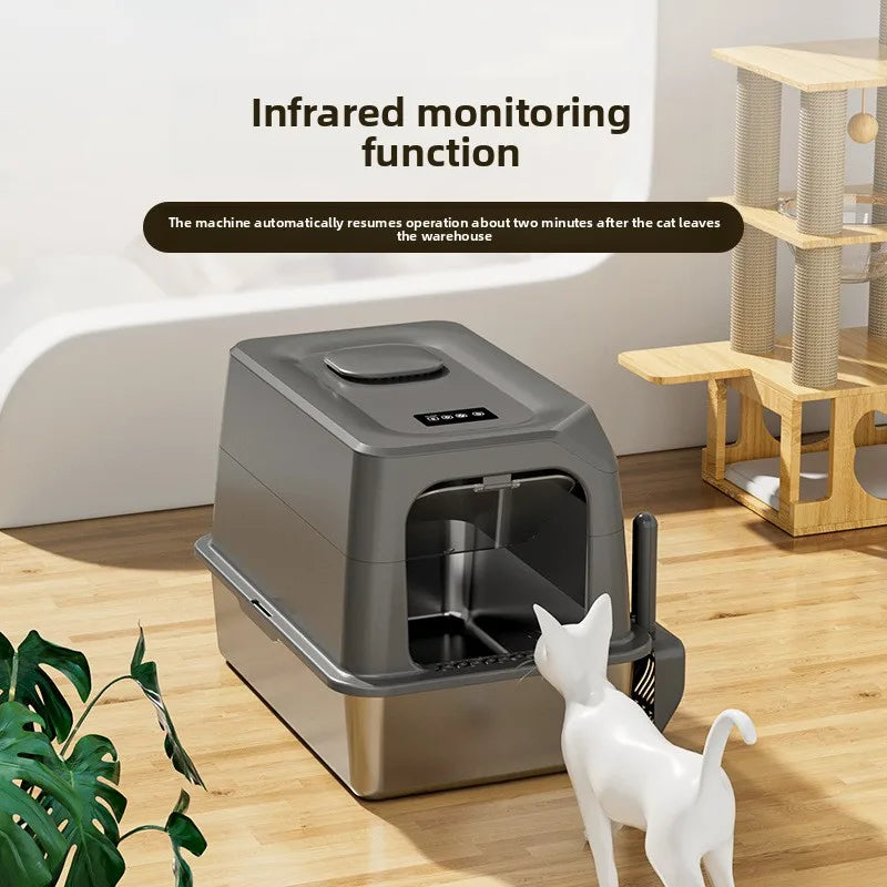 Automatic Self-Cleaning Cat Litter Box