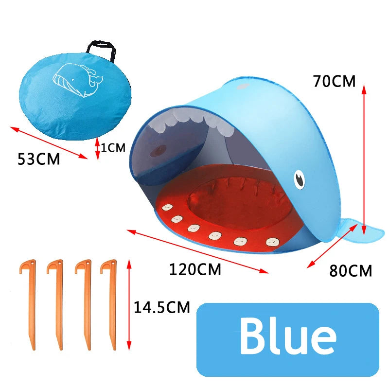 Pop-Up Beach Tent with Built-In Splash Pool for Kids