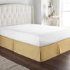 Elegant Pleated Bed Skirt - 14 Inch Drop, Wrinkle & Fade Resistant