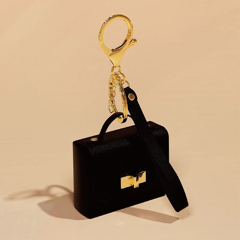Mini PU Leather Bag Keychain & Coin Purse