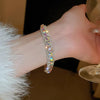 Rhinestone Round Clasp Bracelet