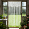 French Vintage Lace Tassel Sheer Curtain