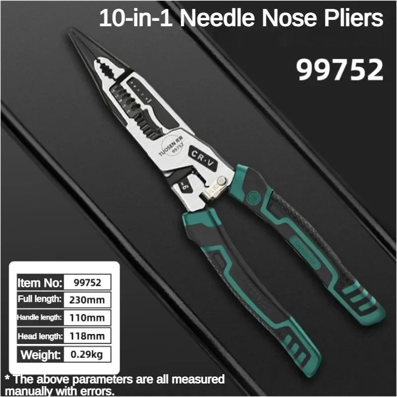 9-in-1 Multifunctional Wire Stripping Pliers with Crimping Action