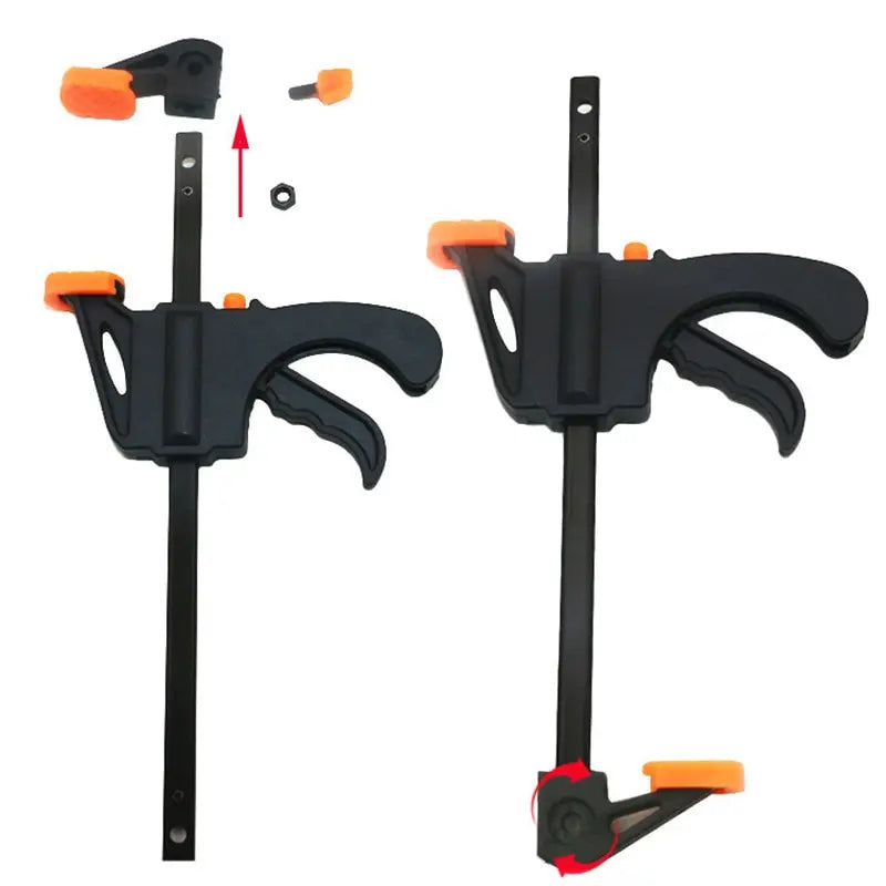 4-Inch Quick-Release Woodworking Bar Clamps (Set of 2 or 5)
