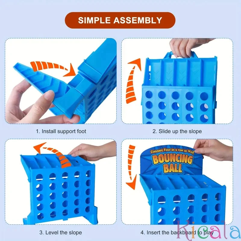 Desktop 4-in-a-Row Jumping Ball Game