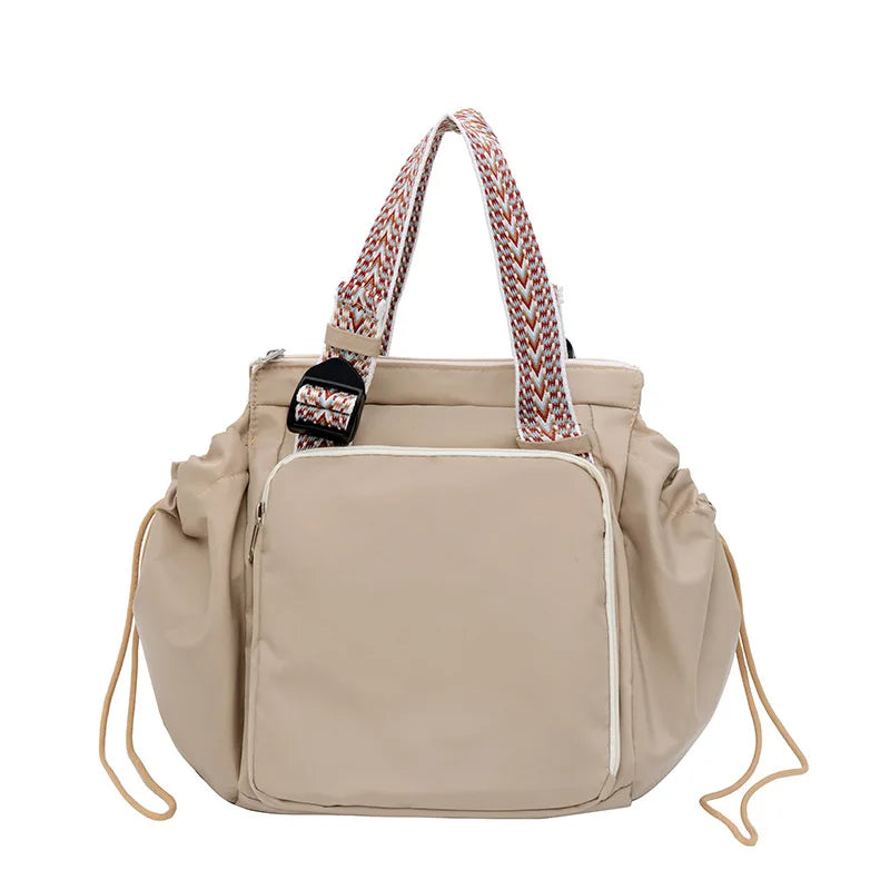 Versatile Nylon Shoulder Bag with Large Capacity