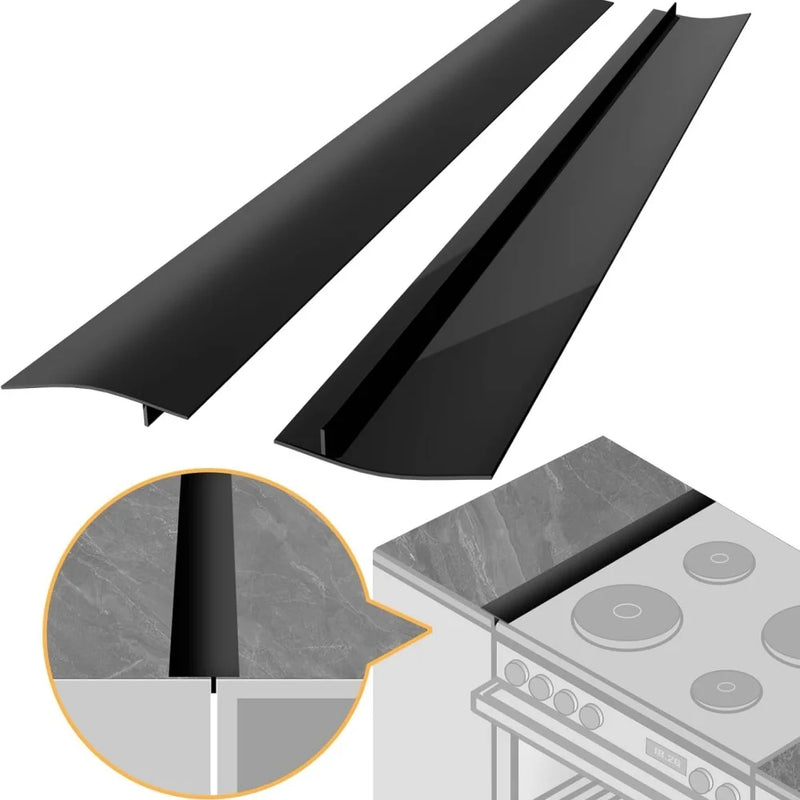 Tapas de Silicona en Forma de T para Espacios entre Encimera y Cocina - Pack de 2