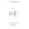 925 Sterling Silver Moissanite Bowknot Stud Earrings