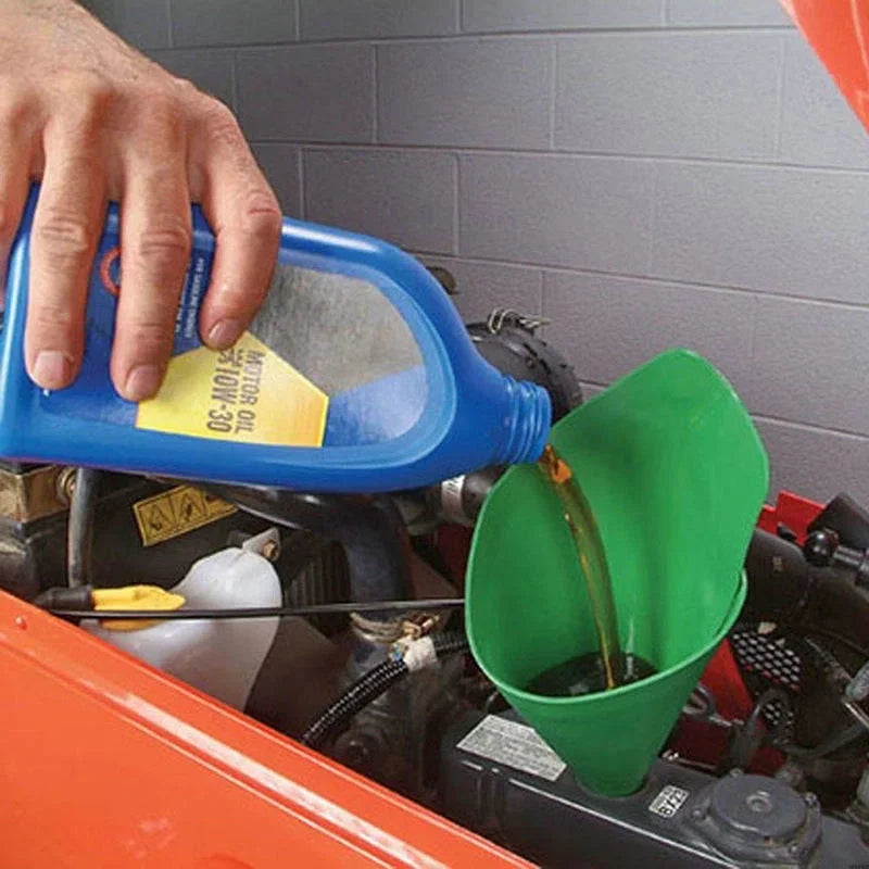 Foldable Flexible Oil Change Funnel and Fluid Guide Tool