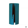 A teal compact safe paper cutter with a black interior and a visible cutting blade.