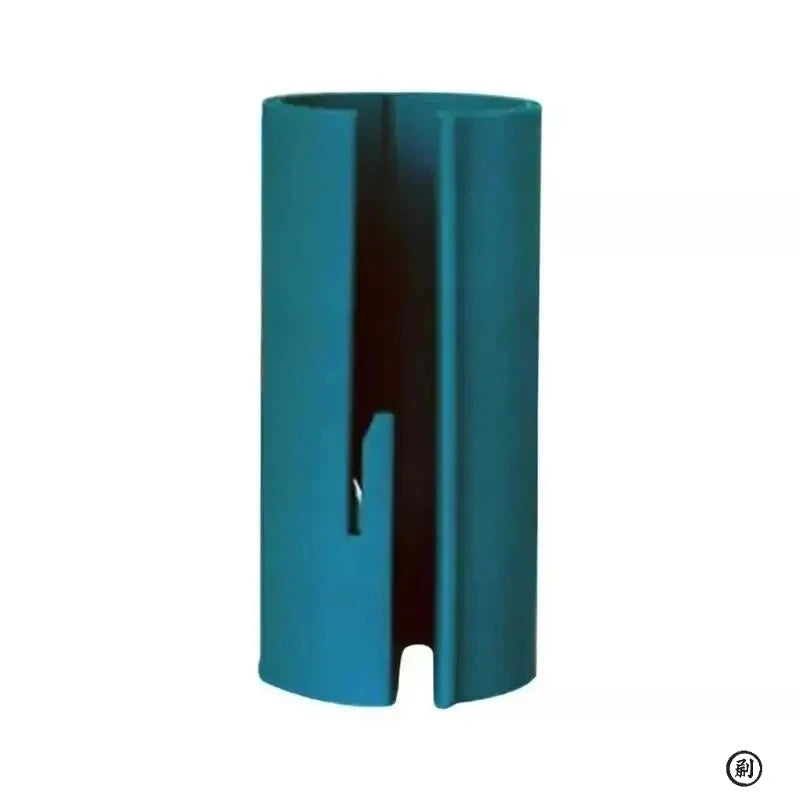 A teal compact safe paper cutter with a black interior and a visible cutting blade.