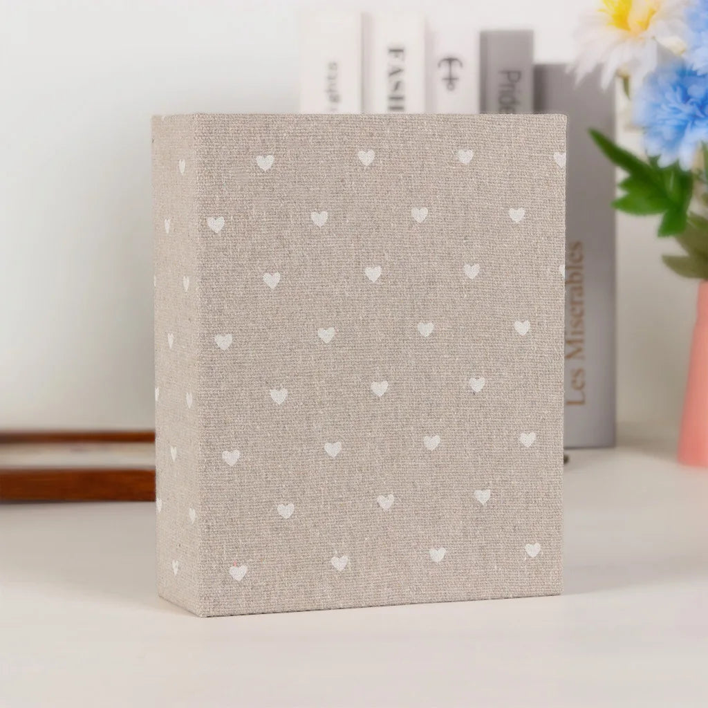 Fabric-Covered Photo Album with 100 Slots for Cherished Memories