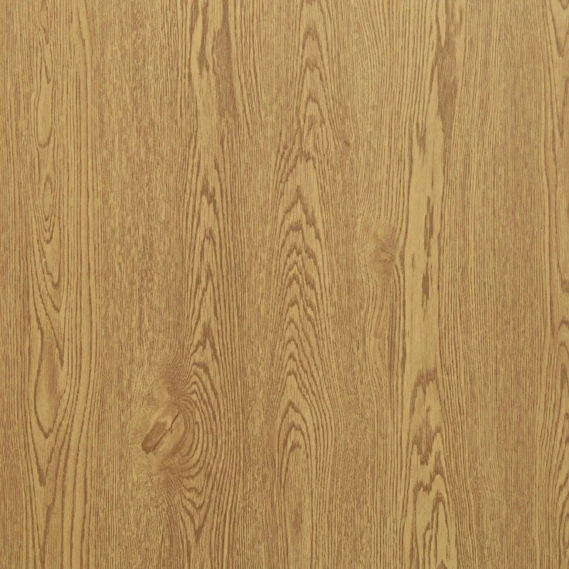 Close-up of light brown wood grain vinyl flooring tiles showing natural wood texture and vertical grain pattern.