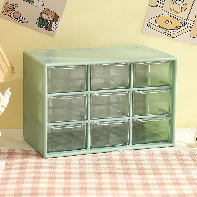 9-Grid Schreibtisch-Aufbewahrungsorganisator mit Schublade für Schreibtisch & Wand