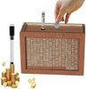 Wooden Money Saving Box with Goal Tracker