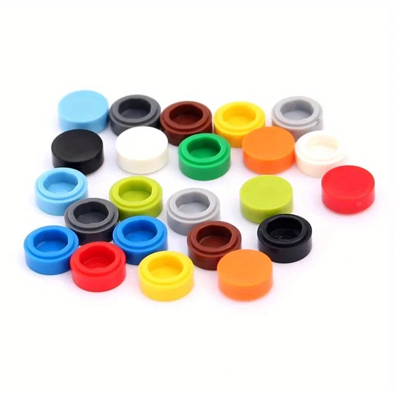 198-Piece Round Tile Building Blocks Set for Creative DIY Projects