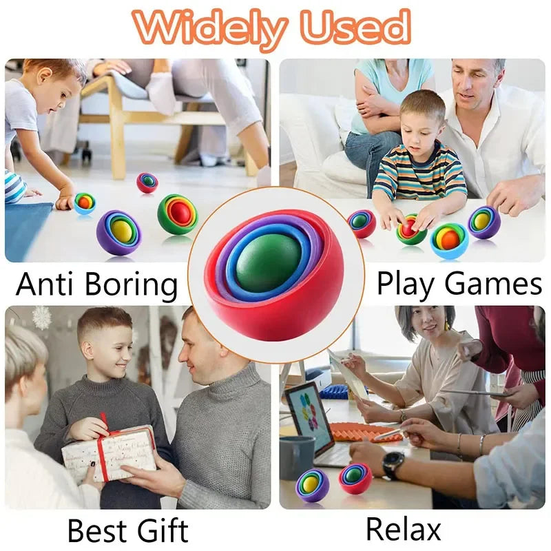 3D Rotation Fidget Ball Sensory Spinner