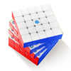 A stack of GAN 5x5x5 magnetic speed cubes with a UV coated frosted finish.