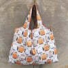 Foldable Eco-Friendly Shopping Bag with Cartoon Print