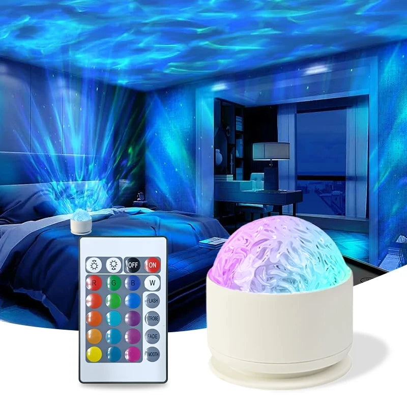 Northern Lights & Water Ripple LED Projector Lamp
