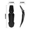 Black universal front and rear fender for Sur-Ron electric dirt bikes