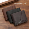Slim RFID-Blocking Leather Bifold Wallet with Cash Clip