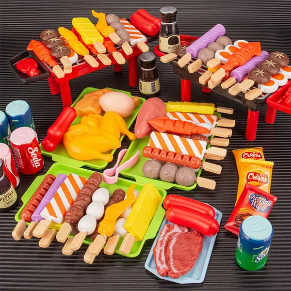 Kinder BBQ-Spielset mit Grill und simuliertem Essen