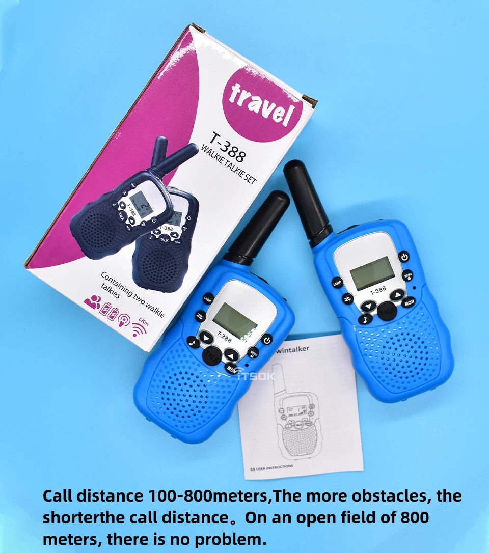 Kids Walkie Talkies with Long-Range Communication and 22 Channels